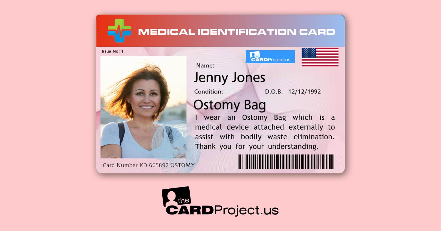 Premium Ostomy Medical Card (FRONT)